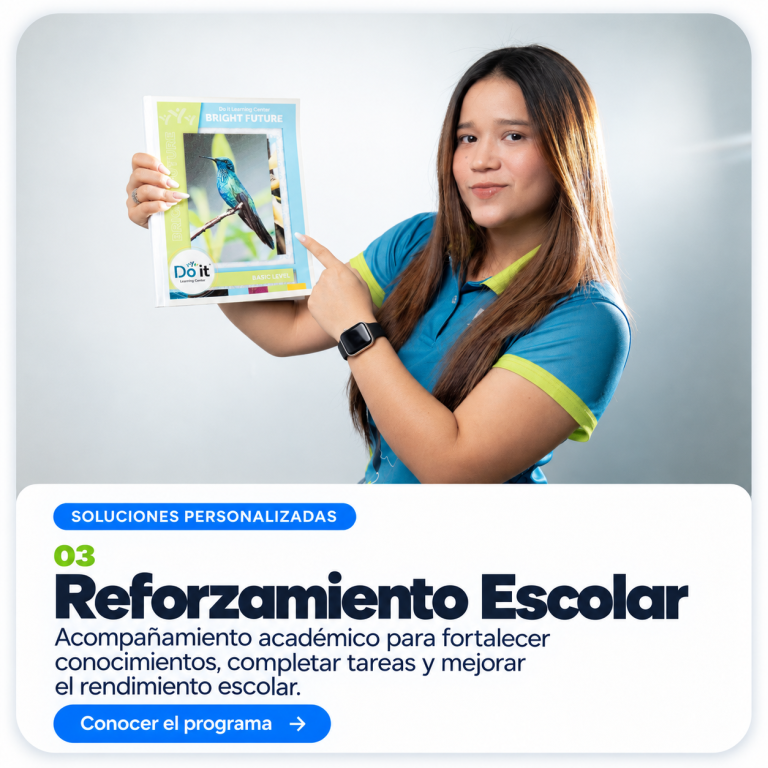 Reforzamiento de clases de inglés escolares para niños personalizadas